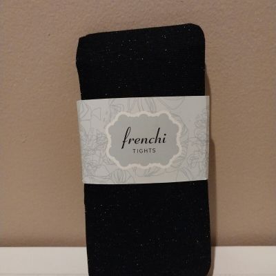 Frenchi Tights Black Speckled Medium/Large Brand New